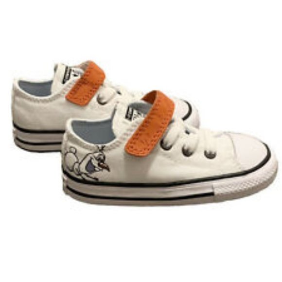 Converse Disney Frozen Olaf Unisex White Girl Boy Toddler Shoes Size 7 - Picture 1 of 8